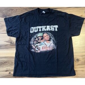 Outkast Graphic T-Shirt Black XL Hip Hop Rap Tee Big Boi Andre 3000 Gildan